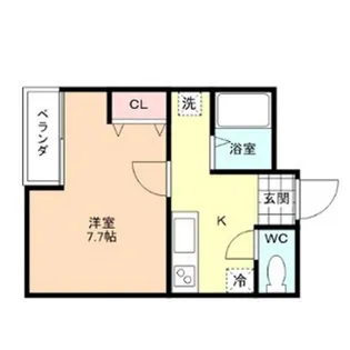 エレガンスコート黒瀬【4階】の間取り