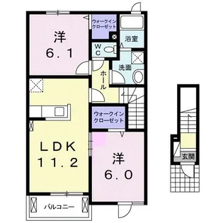 La Luce 花求都【2階】の間取り