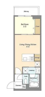 オープンブルーム和光【3階】の間取り