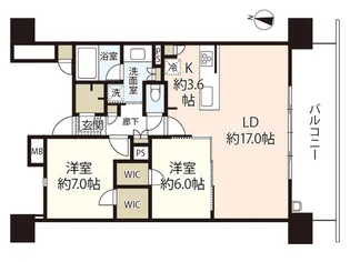 ザ・ライオンズ横川【18階】の間取り