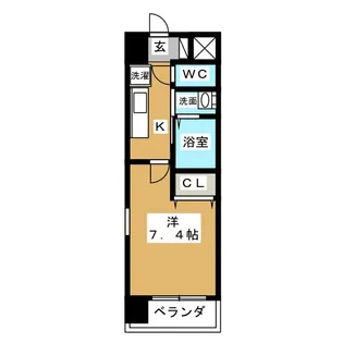 ウェルアップ【5階】の間取り