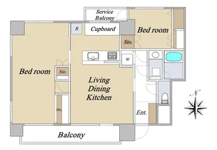 シャトー白川【3階】の間取り