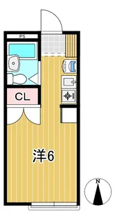 アリス日立第一【2階】の間取り
