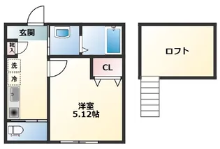 グランテラス中河原【2階】の間取り