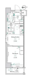 アンベリールマーロ北綾瀬I【4階】の間取り