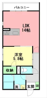 メゾンしずか【2階】の間取り