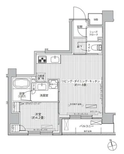 cielle自由が丘【4階】の間取り