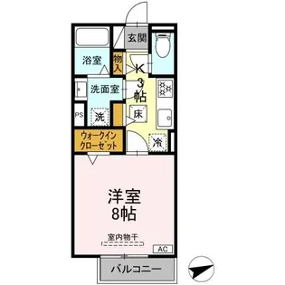 セレスティア黒野【1階】の間取り