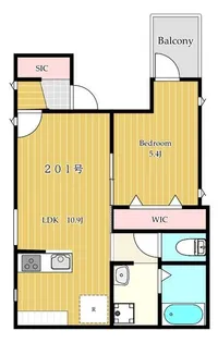 Southern Apartment 星川【2階】の間取り