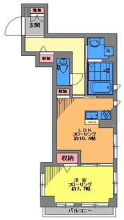 サンファミール【3階】の間取り