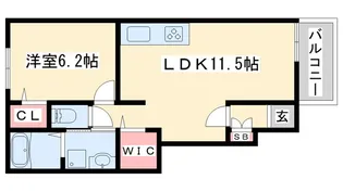 プロスペリテIV A棟【1階】の間取り