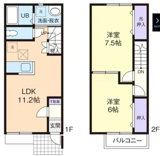 Peaceful・Flats【1階】の間取り
