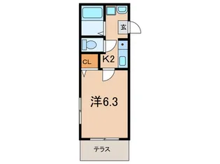 レトア赤松【1階】の間取り