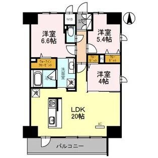 グラン ラヴィ レジデンス【12階】の間取り