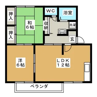 プレヤデスハイツA【1階】の間取り