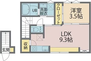 INTEGRAL Ciel【2階】の間取り