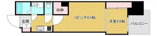 ソルテラス難波NEO【8階】の間取り