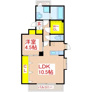 リュクスヴィレ帖佐I【2階】の間取り