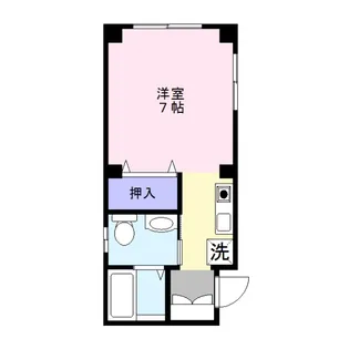 パーレンス東仲町【4階】の間取り