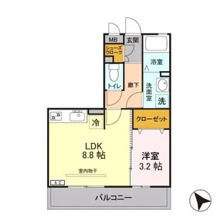 エスポワール【2階】の間取り