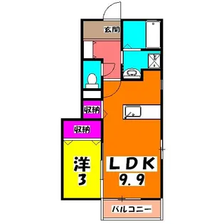 エルメゾンイシイ E【1階】の間取り