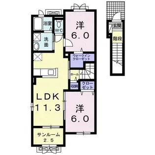 スターリー ホライズン A【2階】の間取り