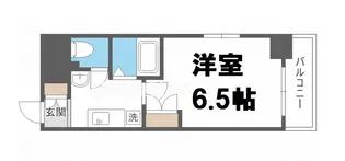エスリード難波駅前【10階】の間取り