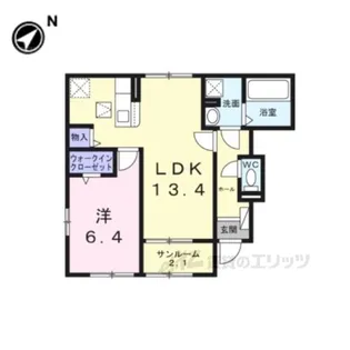 カーサルミノーゾ【1階】の間取り