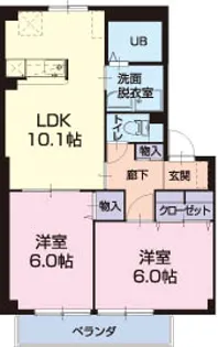 サンモール【1階】の間取り