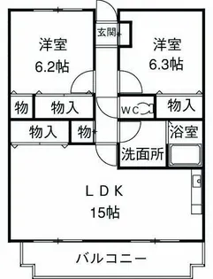 リーヴァ南瀬名【2階】の間取り