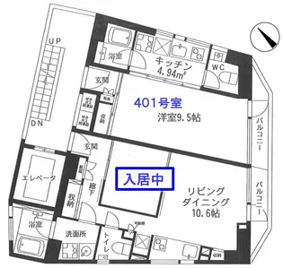 グラン・ヌーノ【4階】の間取り