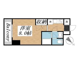 メゾン・ド・ヴィレ日本橋浜町【4階】の間取り