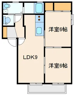 レジデンスみなみ【2階】の間取り