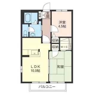 シンコーハイツ【1階】の間取り