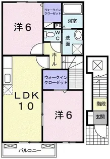 ソレイユ 1【2階】の間取り
