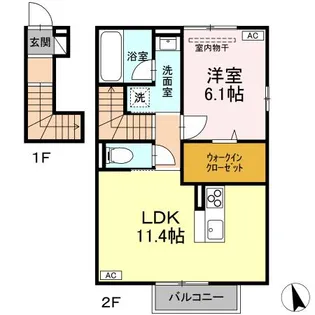 Sun・Coast【2階】の間取り