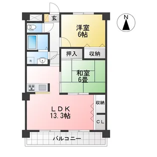 SUN・FIELD【サンフィールド】【2階】の間取り