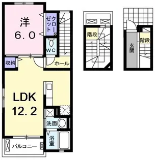 グランディール富里I【3階】の間取り
