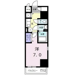 パルティール アサクサ【3階】の間取り