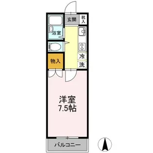 メゾン本庄【1階】の間取り