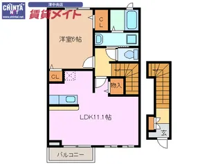 Y・Y Lily A棟【2階】の間取り