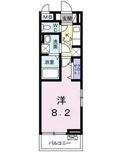 ラ シャンス【3階】の間取り