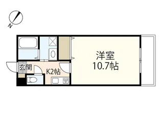 サンライク三好【4階】の間取り