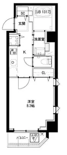 グリーンフォート河田【3階】の間取り