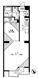 かなりマンション赤坂【2階】の間取り