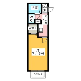 ボヌール和合【1階】の間取り