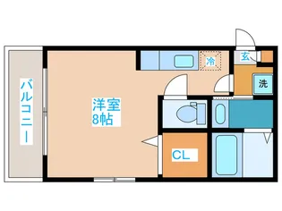 レジデンス東中野【1階】の間取り