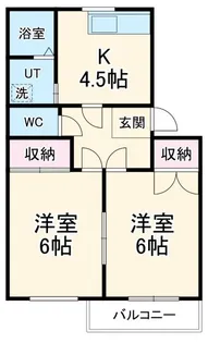 レークインハイツ【1階】の間取り