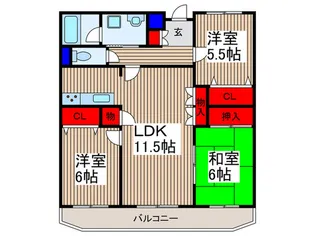 メイプルヴィラ【2階】の間取り