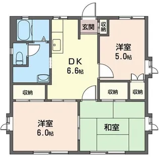 ヒルズ藤塚 A【1階】の間取り